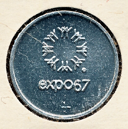 Commems-Collection-Canadian:-1967-Expo-67-Exchange-Token