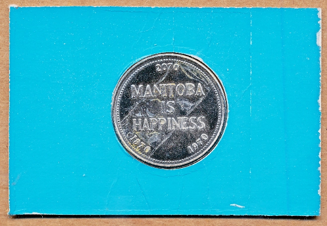 Commems-Collection-Canadian:-1970-Manitoba-Centennial---Nickel-Dollar-Commemorative