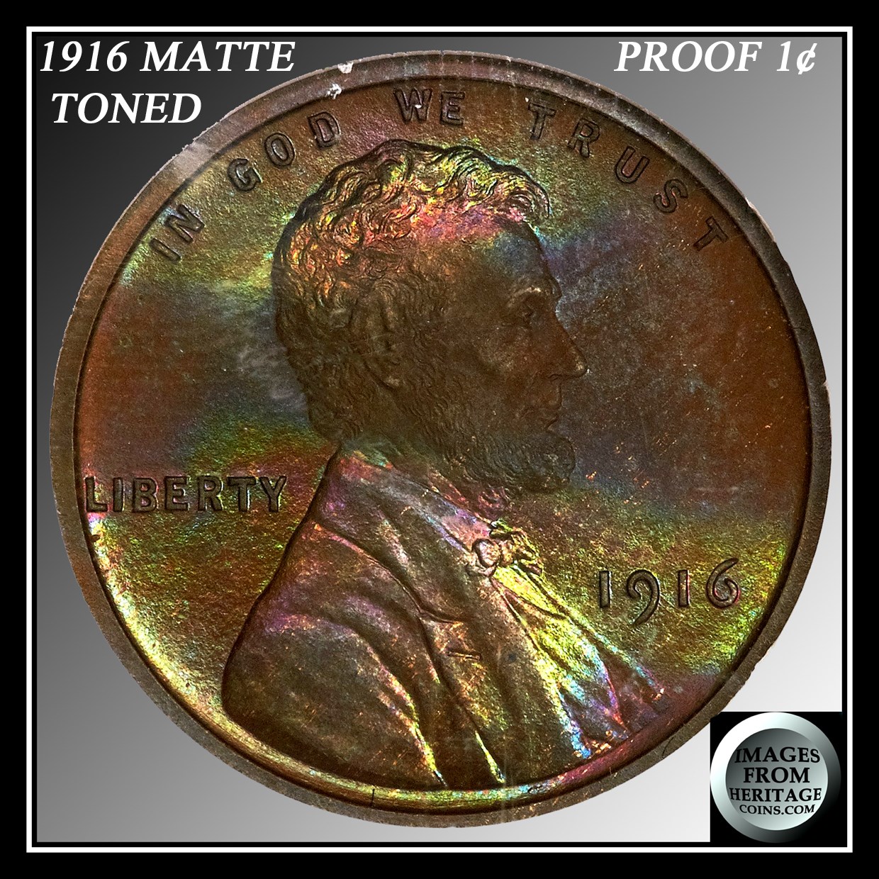 1916-Matte-Proof-Lincoln-Cent,-Die-Markers-Present