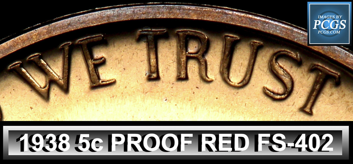 1938-Proof-Nickels-:-Re-Engraved-Dies-Red