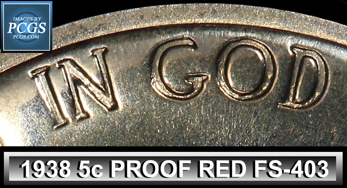 1938-Proof-Nickels-:-Re-Engraved-Dies-Red