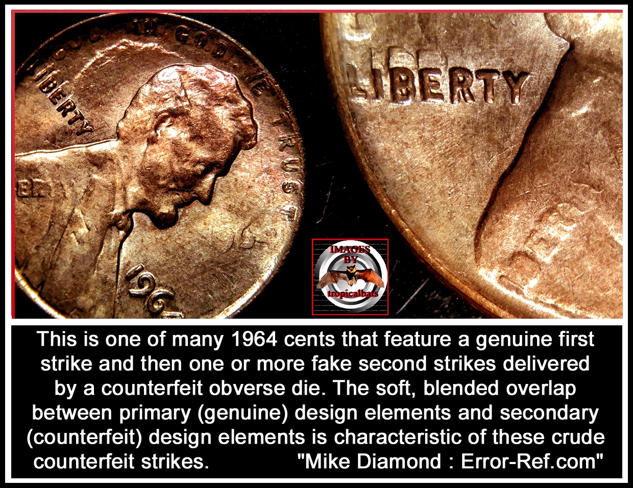 1964-Lincoln-Memorial-Cent-Double-Struck-Rotated-In-Collar-Triple?