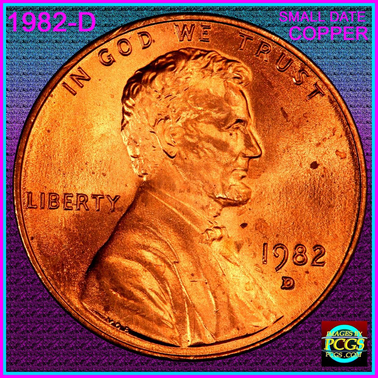 1982-D-Small-Date-Penny-Weight-3.1-Grams