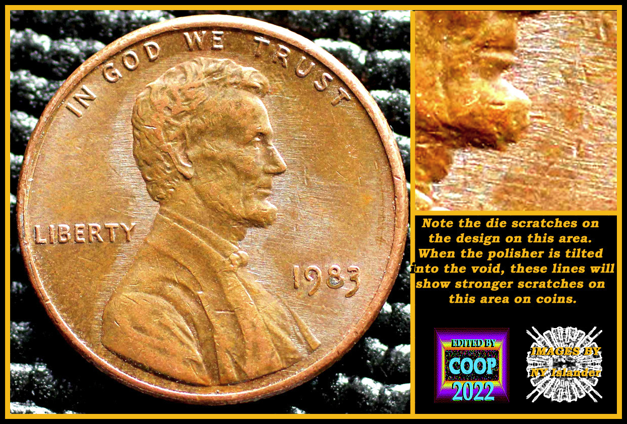 1983-D-LMC-Polished-Halo-Effect-Die-Attrition-Error/Finned-Rim/Tilted-Die