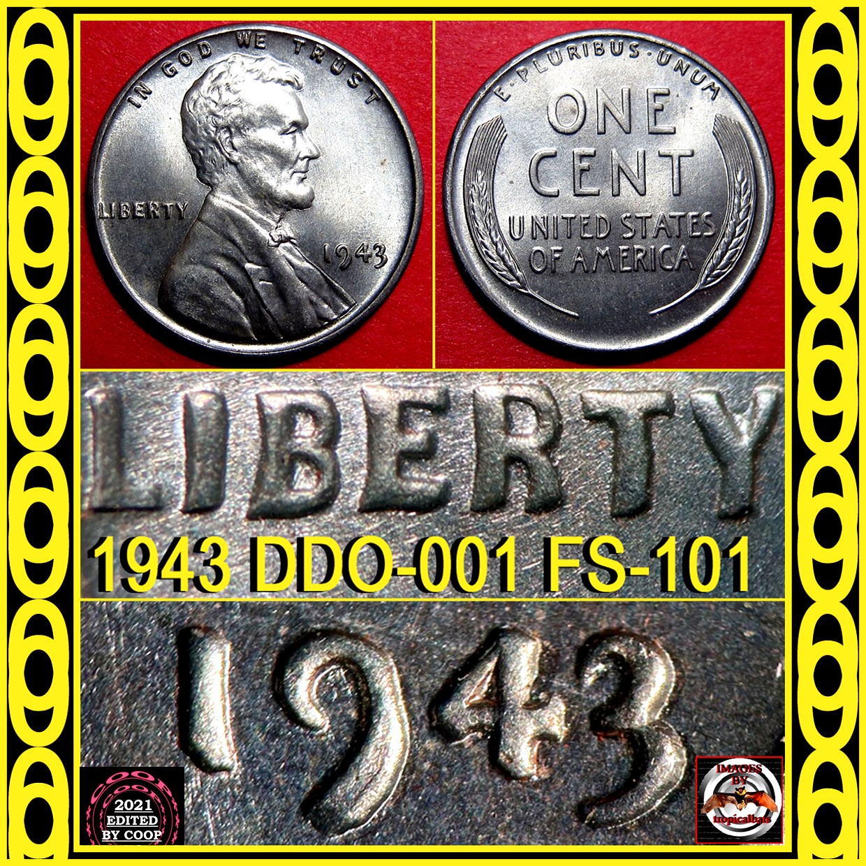 1943-Lincoln-Wheat-Cent-Doubled-Die---DDO-001,-FS-101