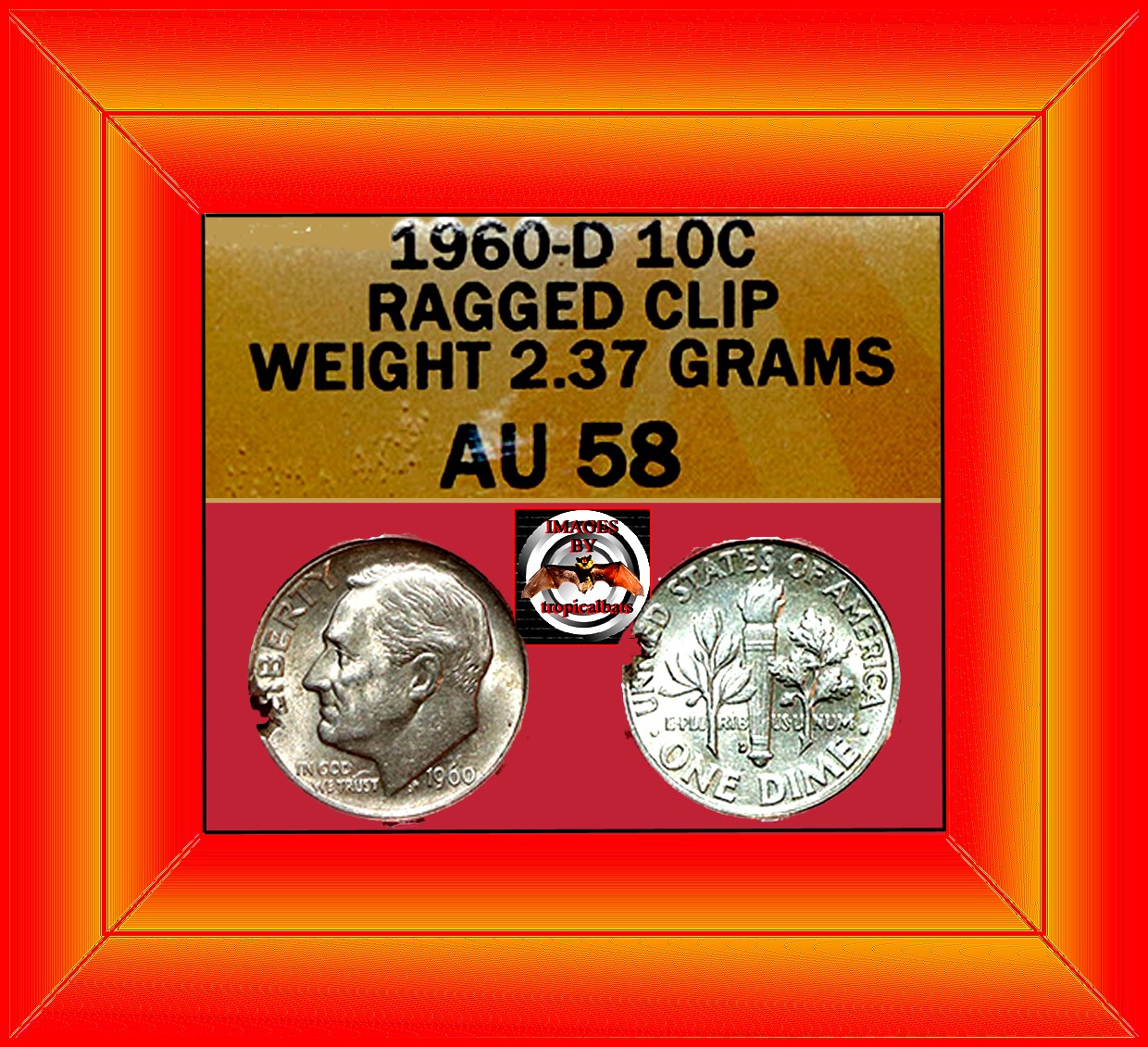 1960-D-Roosevelt-Dime-Mint-Error---Ragged-Clip