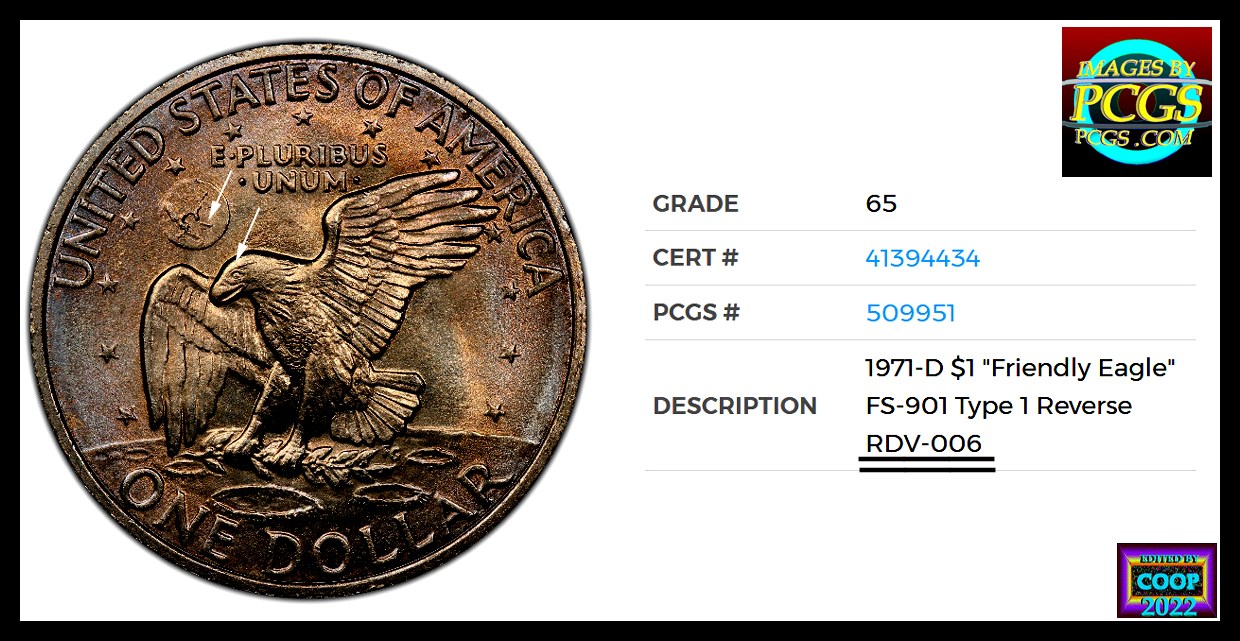 1971-D-Eisenhower:-Friendly-Eagle-RDV-006--Coneca-:-DDO-1-/-DDR-1