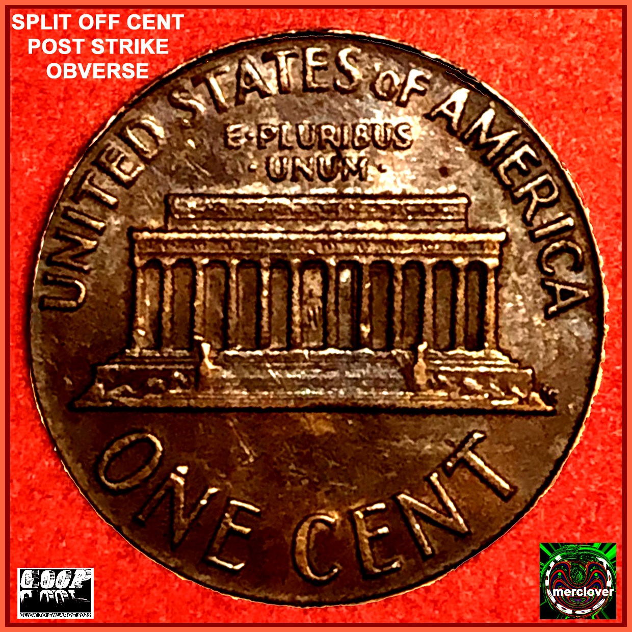 Lincoln-Memorial-Cent,-No-Date,-Split-Planchet?