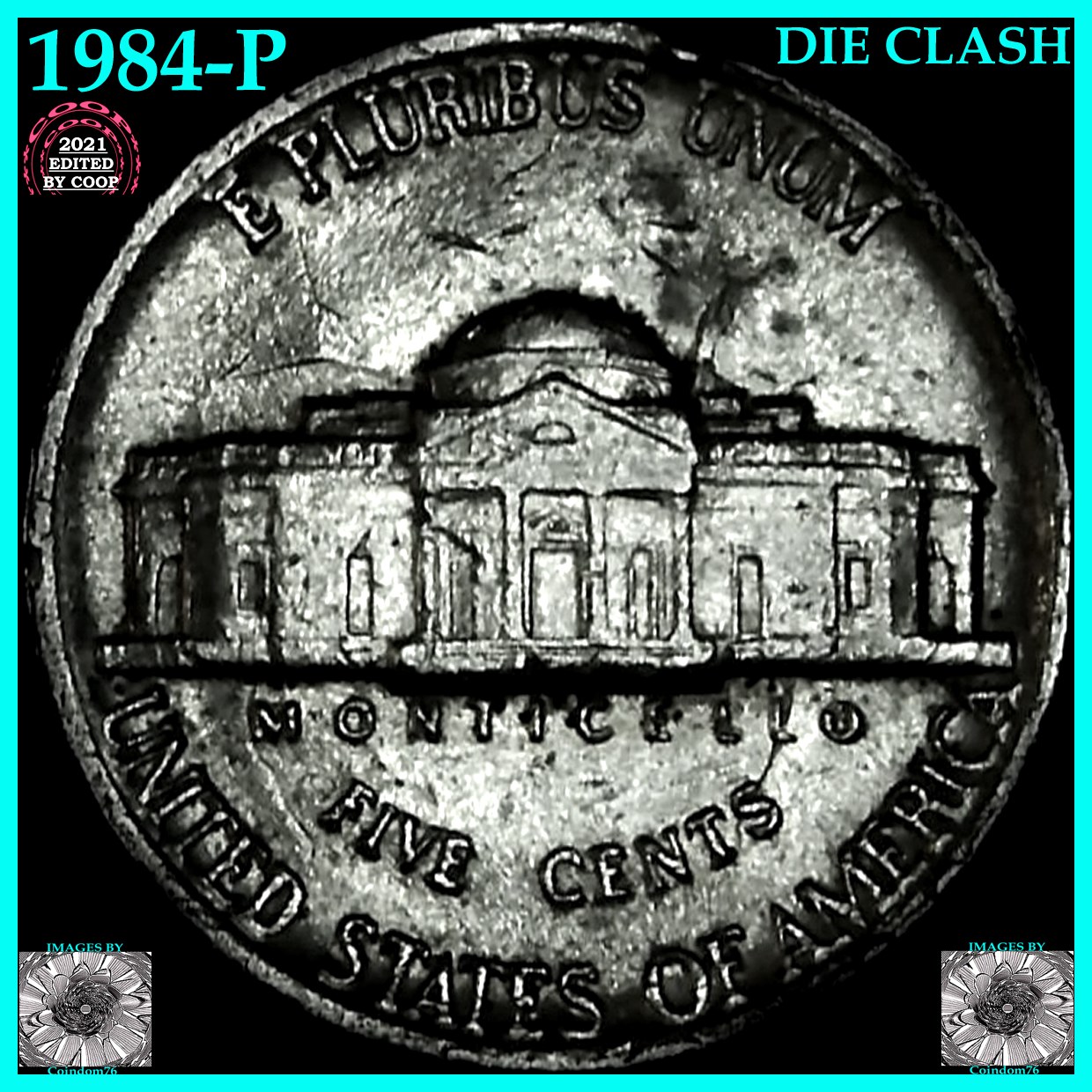 1984-P-Jefferson-Nickel-With-Strong-Die-Clashing.