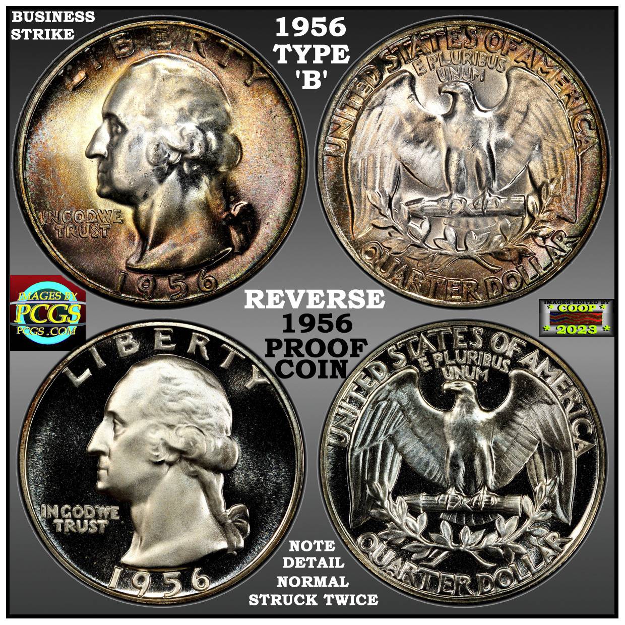 1956-Washington-Quarter---Type-B-Reverse-Or-Proof?