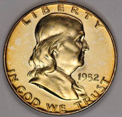 1952-Franklin-Half-Dollar-Proof-For-Grading