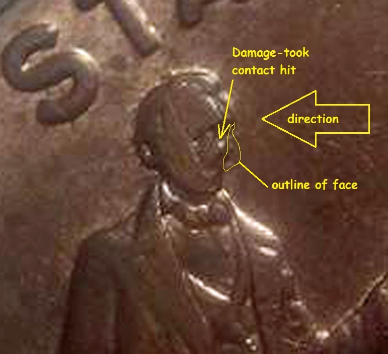 2009-D-Lincoln-Centen-With-A-Die-Chip-On-The-Reverse-Side.