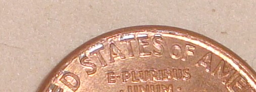 1992-Lincoln-Penny-With-A-Crazy-Ear-,-And-Crazy-Letters-On-Reverse