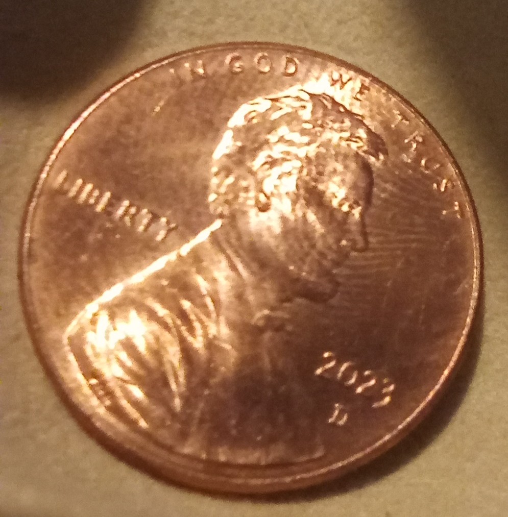 2023-D-Penny-DDO-On-Reverse-With-Fingerprint-On-Obverse