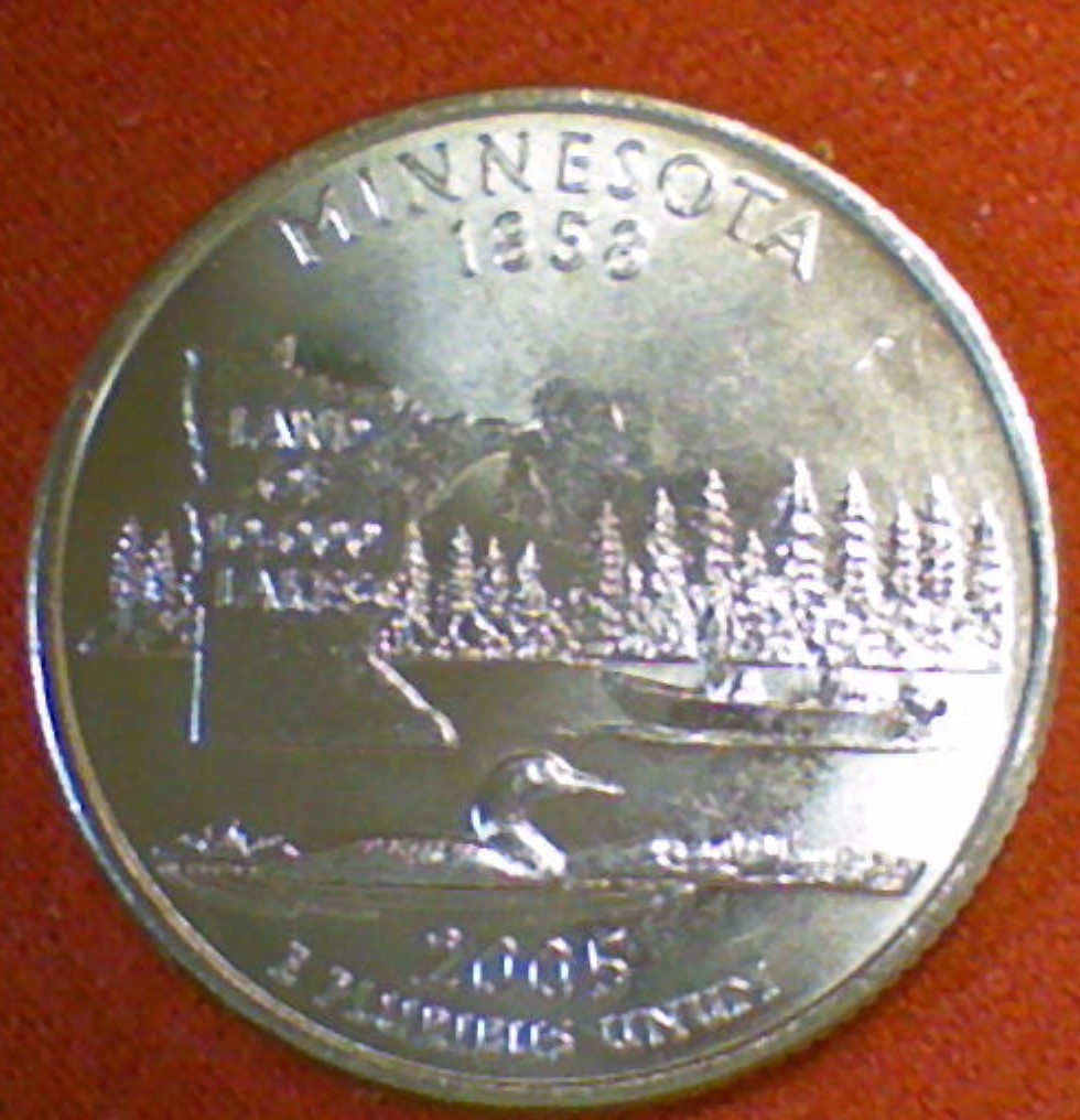 2005-P-Minnesota-Quarter-With-Rough-Surface-On-Reverse