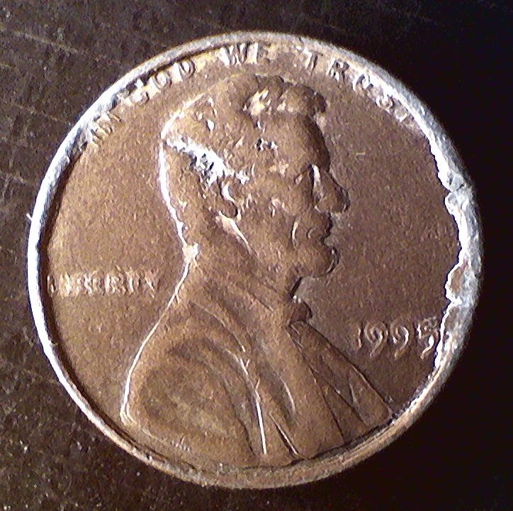 1995-Ppenny-With-Same-Type-Of-Possible-Damage