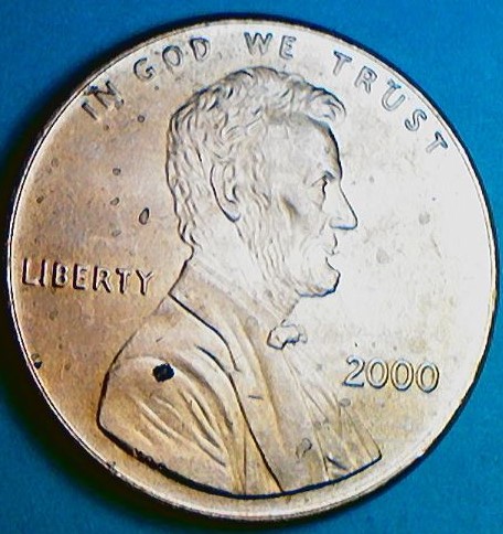 2000-Penny-With-Lines-On-Reverse-MD-Or-Something-Else