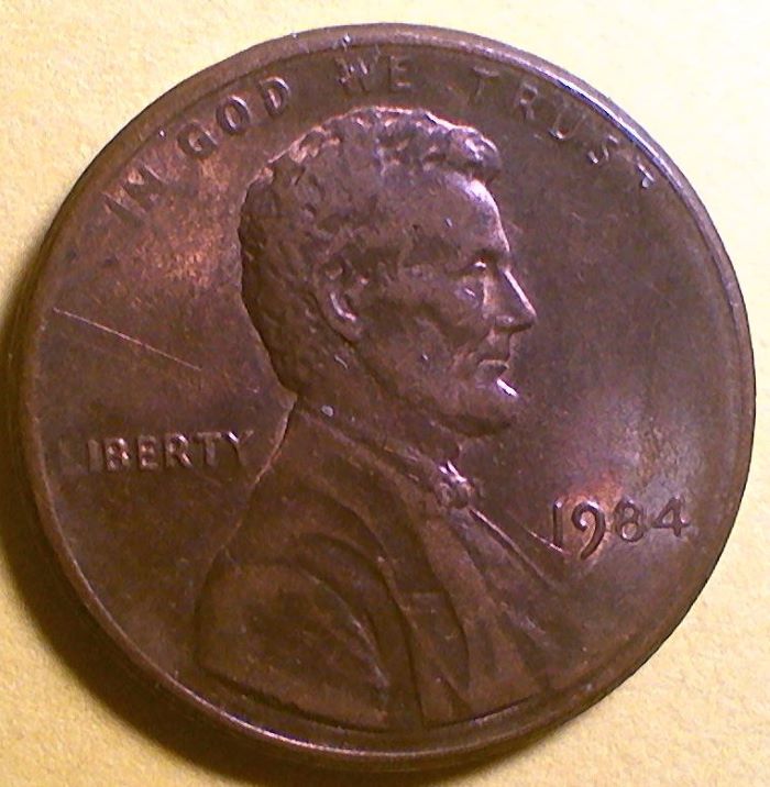 1984-Penny-With-Some-Type-Of-Doubling