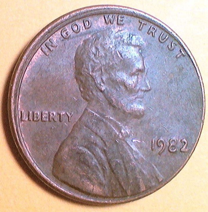 1982-P-LD-Penny-Misaligned-On-Obverse-Mad