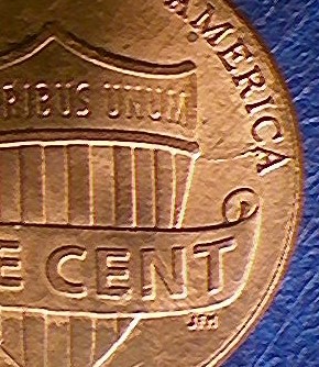 2020-P-Penny-With-Die-Crack-On-Reverse-In-Letter-A