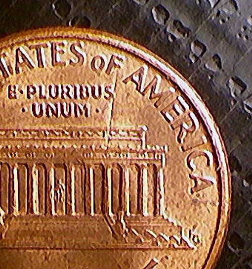 1994-P-Penny-With-Die-Crack-On-Reverse-On-The-Letter-F-Of-The-Word-Of