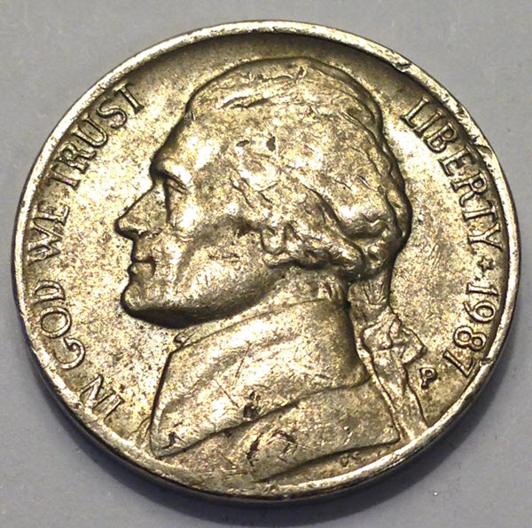 1987-P-Jefferson-Nickel---Cud?
