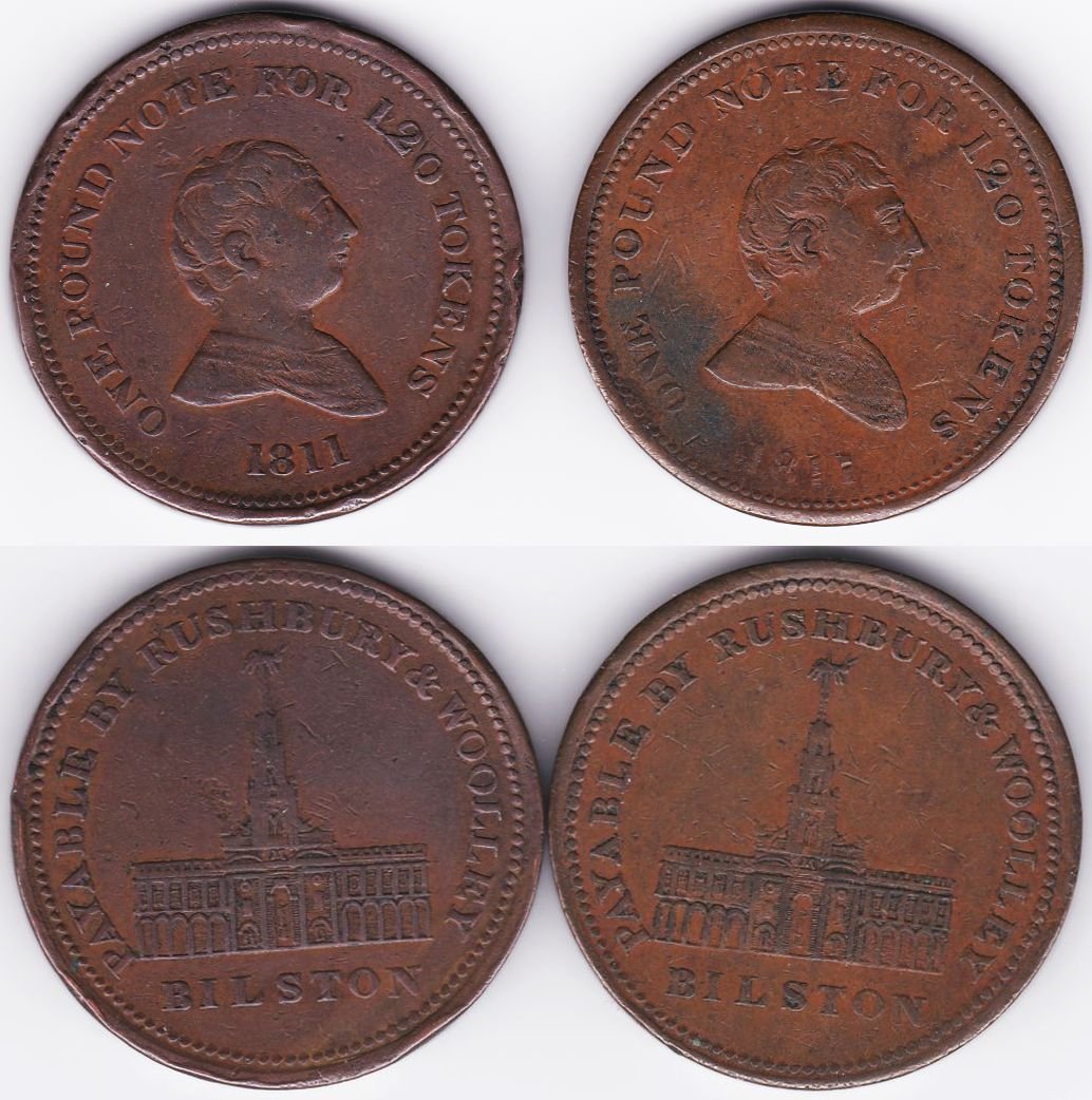 1811-One-Pound-Note-For-240-Tokens-Payable-By-Rushbury-Woolley