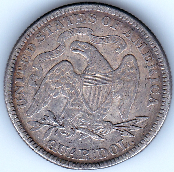 US-1876-Seated-Liberty-25c---Checked-With-PCGS-Photograde---Maybe-VF30?