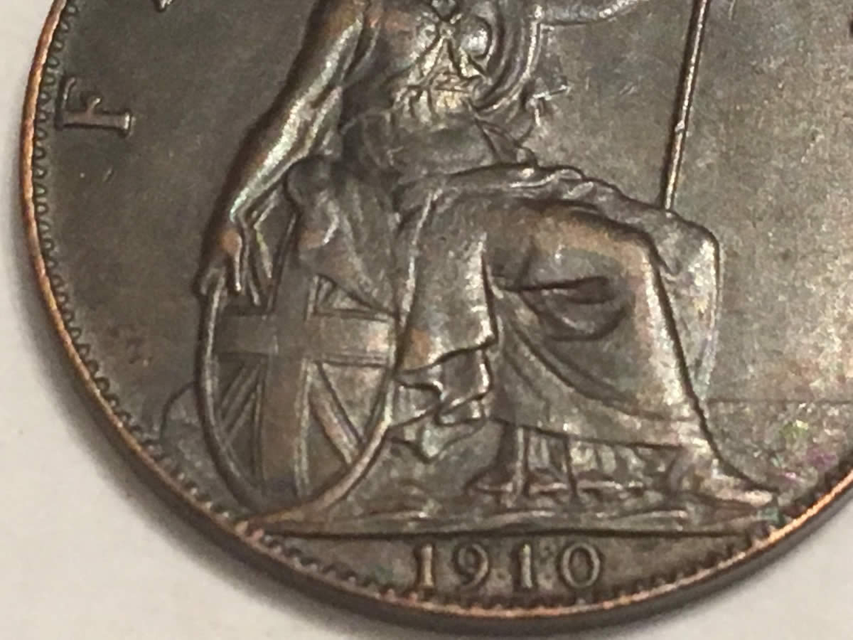 1910-UK-Great-Britain-1-Farthing---Grade?