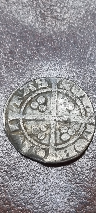 English?-Silver-Hammered-Half-Penny-?-ID-Help-Id:-1279-1327-Great-Britain-Half-Penny
