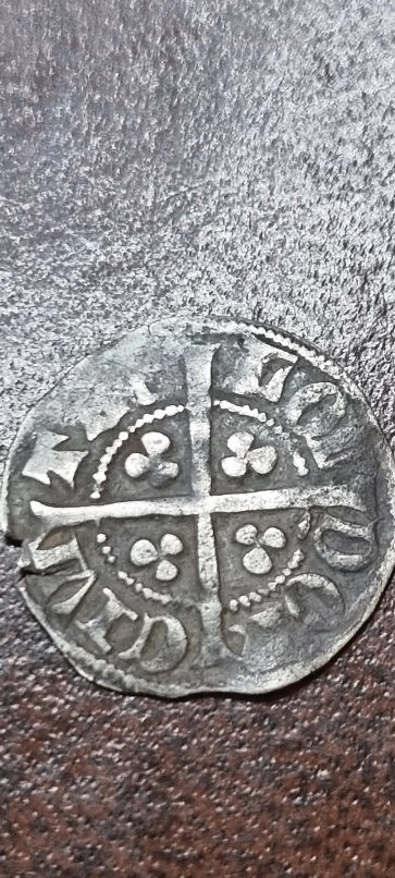 English?-Silver-Hammered-Half-Penny-?-ID-Help