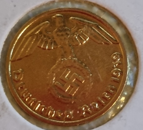 Gold-Plated-?-Nazi-1-Pfennig-Coin-1939