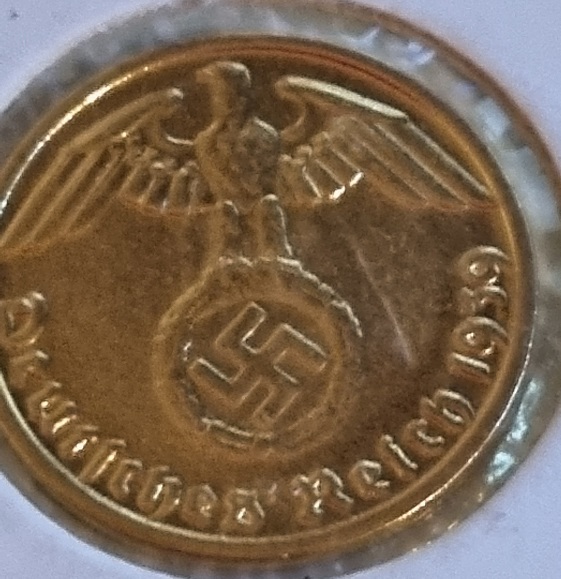 Gold-Plated-?-Nazi-1-Pfennig-Coin-1939