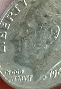 1966-Dime-With-5-On-The-Cheek....