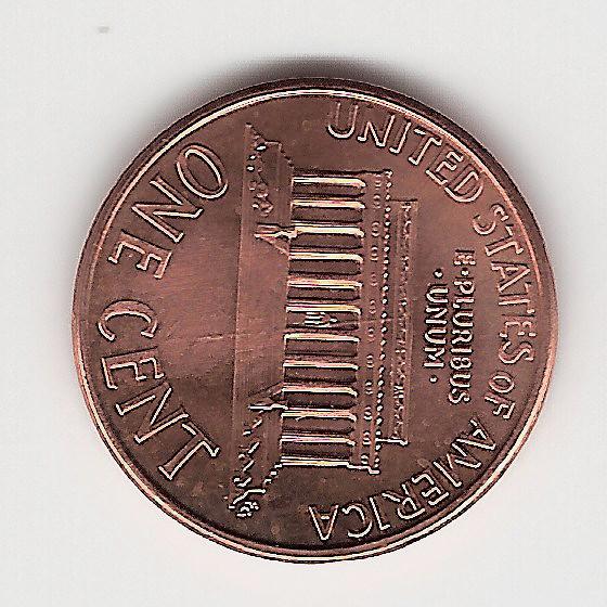 1995-P-Lincoln-Memorial-Cent---Raised-Streak-Of-Metal