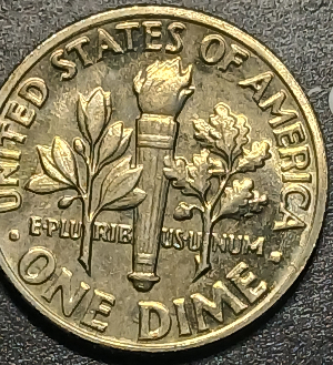 1970-Roosevelt-Dime--DDR--Full-Bands-And-High-Grade.