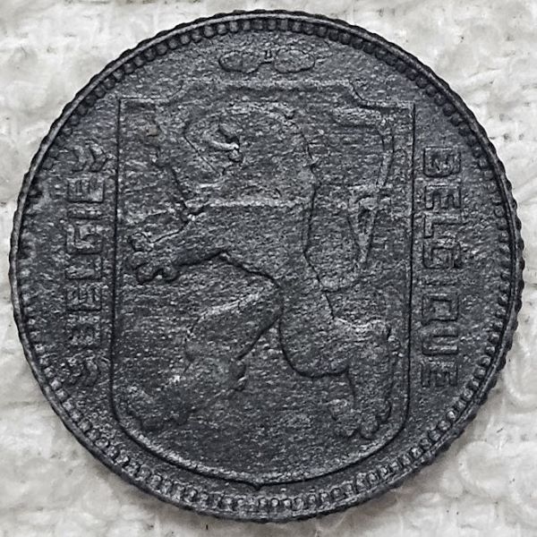 Attempting-A-Conservation-Of-A-Zinc-Belgium-1-Franc-Coin.