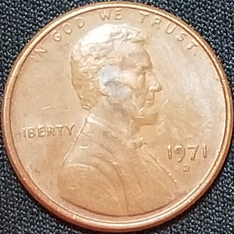1971-Lincoln-Penny-With-Missing-