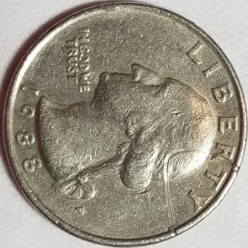 1988-P-Washington-Quarter-With-Unusual-Marks