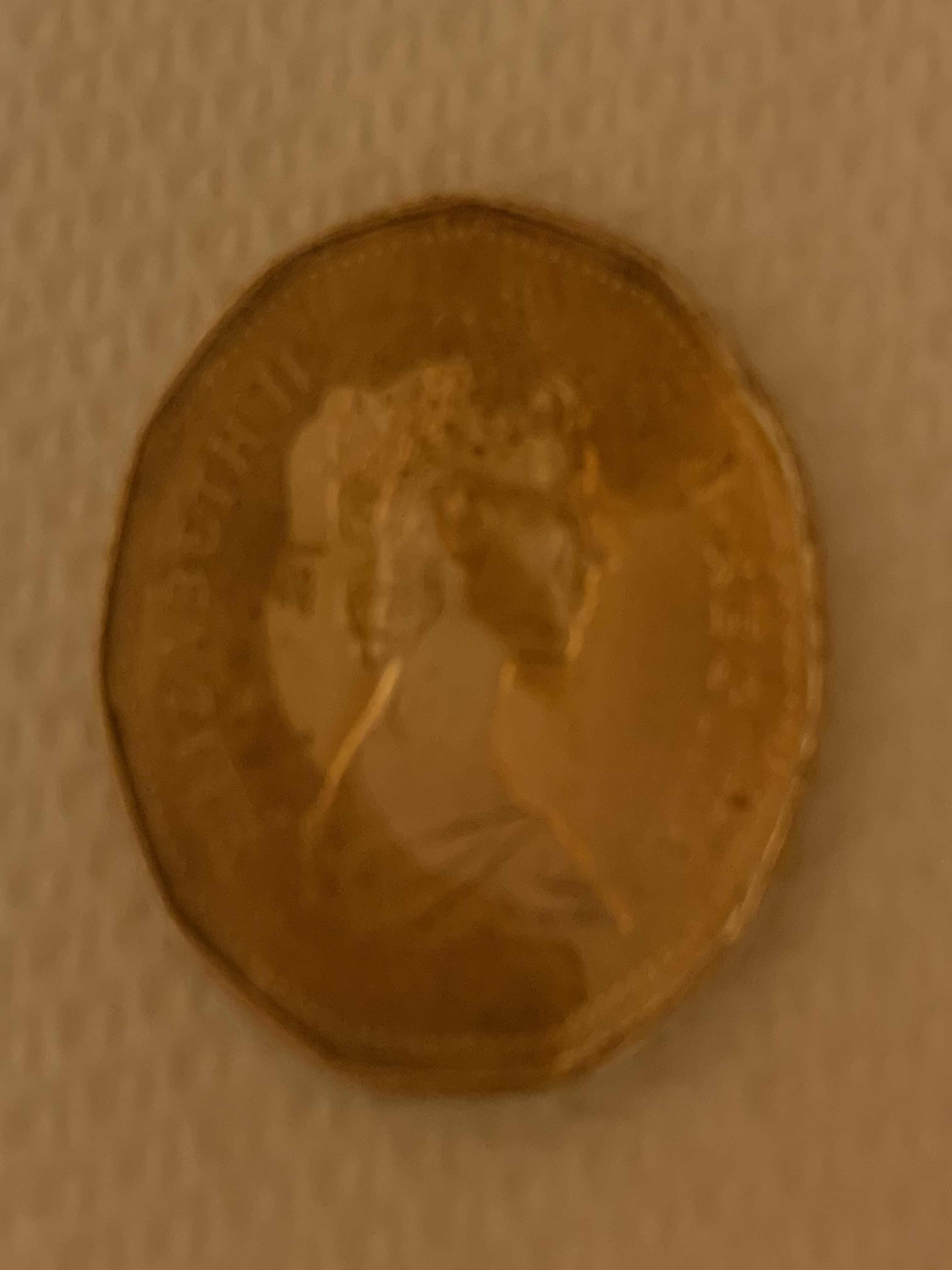 1987-Canadian-Loonie-With-Some-Sort-Of-Lacquer-Spill