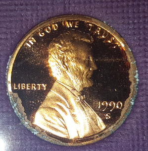1990-US-Mint-Proof-Set-And-Others-With-Verdigris-On-Penny