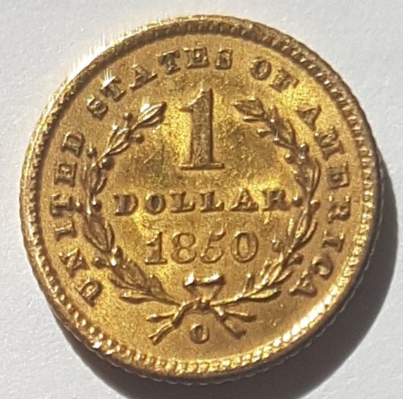 1850-Type-1-Gold-Dollar-New-Orleans