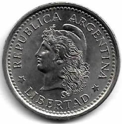 1958-Argentina-1-Peso-Coin
