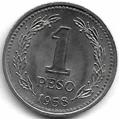 1958-Argentina-1-Peso-Coin