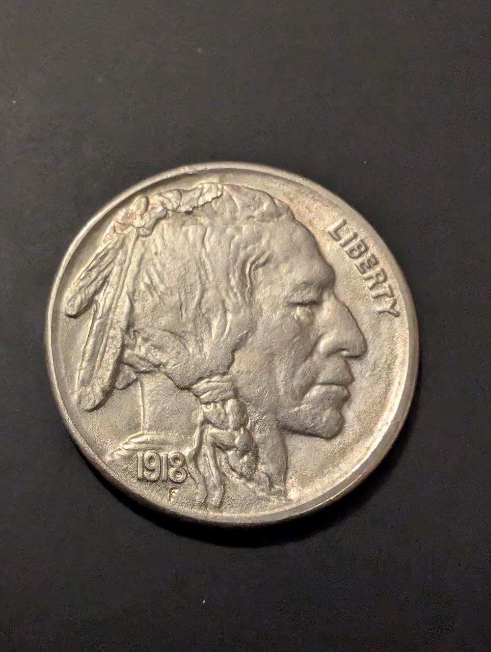 1918-S-Buffalo-Nickel-Die-Lamination