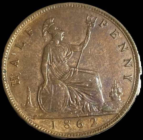 Would-This-Be-Considered-A-Fake?-1862-Great-Britain-1/2-Penny