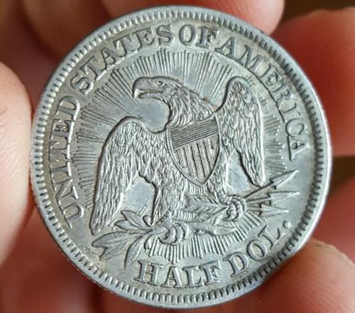1878-S-Trade-Dollar-And-1853-Seated-Half-Dollar-For-Grading