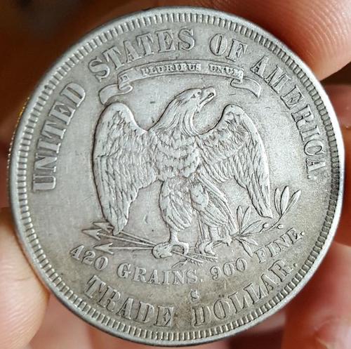 1878-S-Trade-Dollar-And-1853-Seated-Half-Dollar-For-Grading