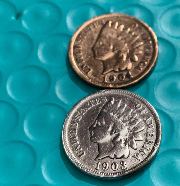 2-Feather-Buffalo-Nickel?-And-1903-Silver-Indian-Head-Cent?