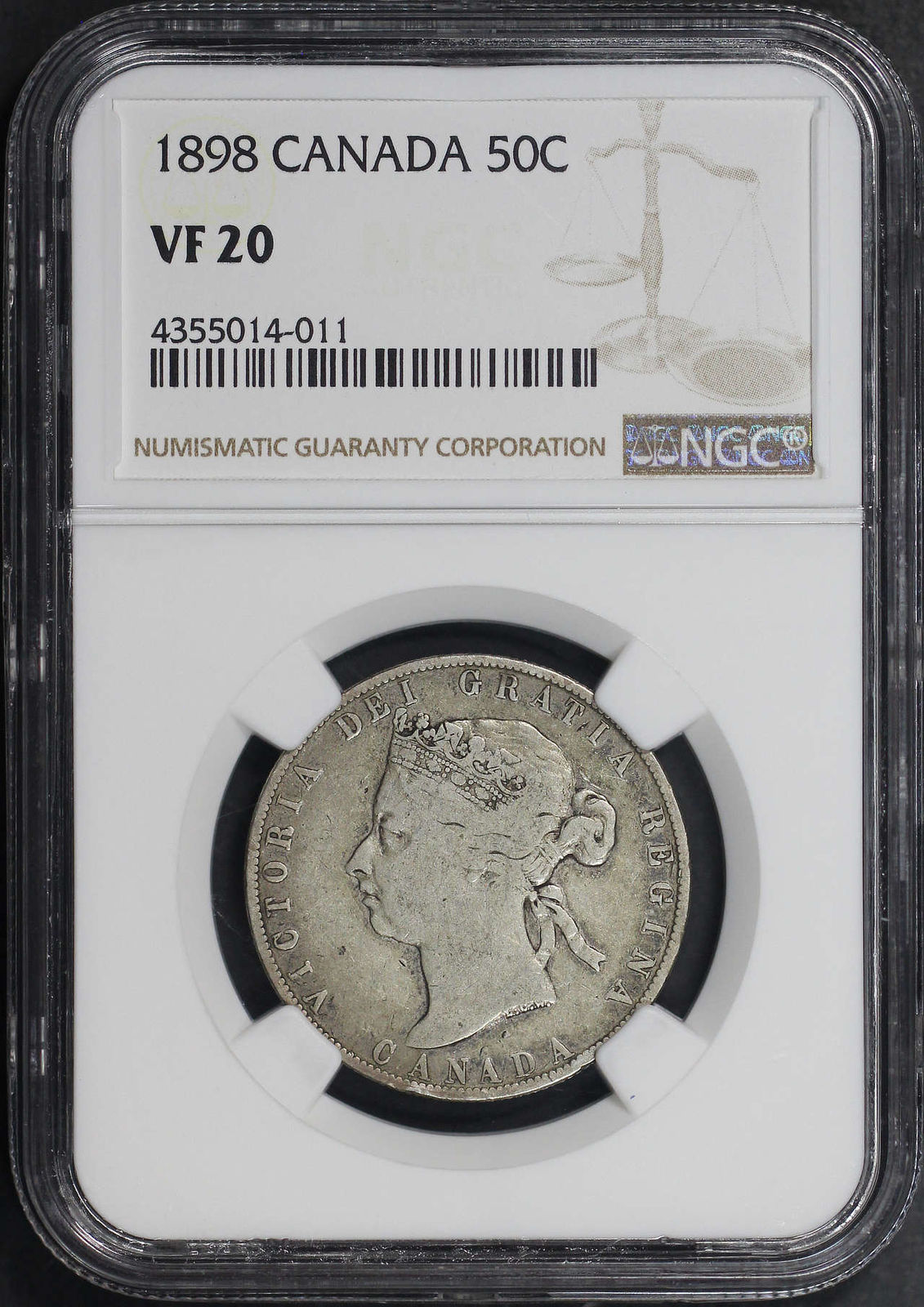 Two---VF20-NGC-Graded-Canadian-Victorian-Halves